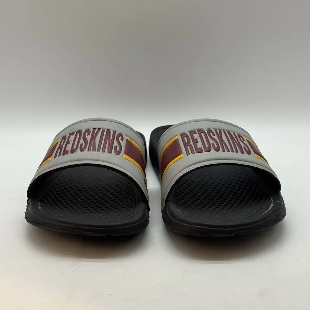 Washington Redskins NFL Football Slides Men's S (7-8) Burgundy Gold Gray Sandals